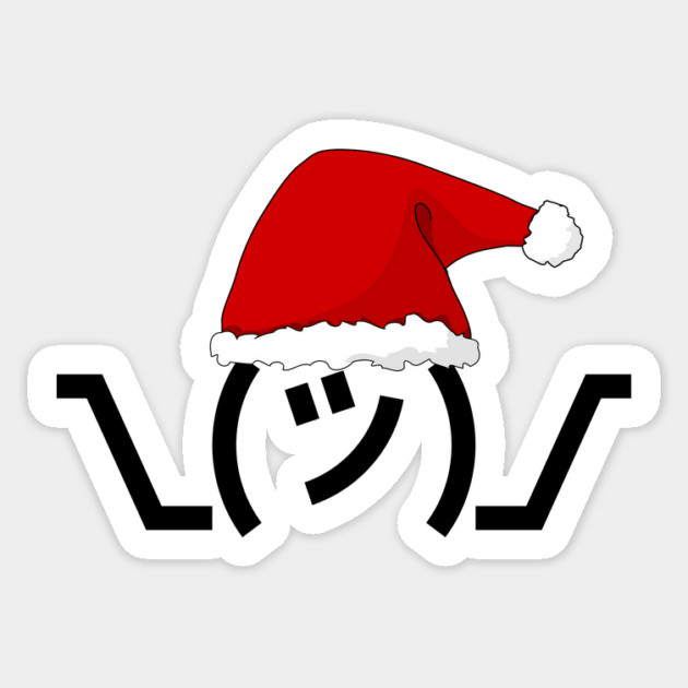 Christmas Shrug Sticker by The WYLD Tribe