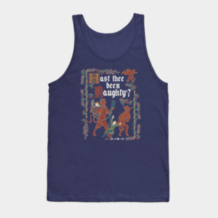 Krampus Medieval Style - Naughty List - Funny Retro Vintage English History Tank Top