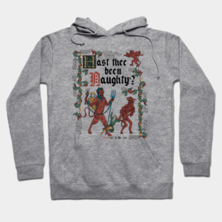 Krampus Medieval Style - Naughty List - Funny Retro Vintage English History II Hoodie