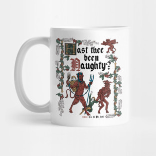 Krampus Medieval Style - Naughty List - Funny Retro Vintage English History II Mug