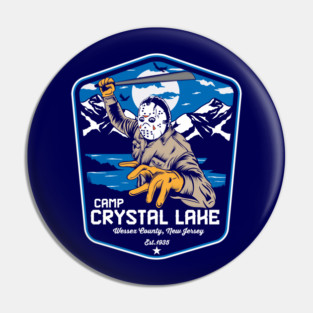 Camp Crystal Lake badge Pin