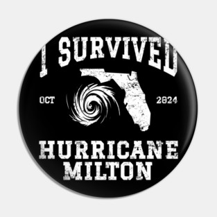 I Survived Hurricane Milton Pin