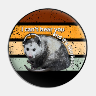 I can't hear you and it's glorious! Pin