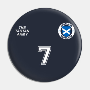 Scotland Retro Vintage Soccer Football Jersey for Scottish Supporters Pin
