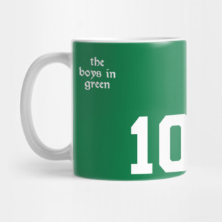 Ireland Retro Vintage Soccer Football Jersey for Irish Supporters Mug