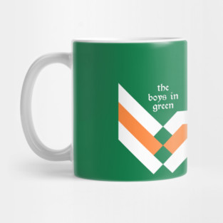 Ireland Retro Vintage Soccer Football Jersey for Irish Supporters Mug