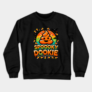 Funny Spooky Poo, Halloween Crewneck Sweatshirt