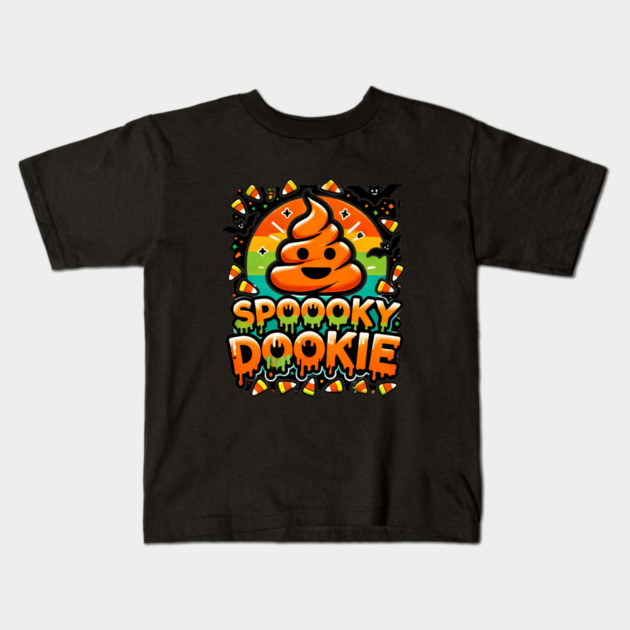 Funny Spooky Poo, Halloween Kids T-Shirt by logiamerch