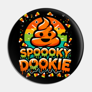 Funny Spooky Poo, Halloween Pin