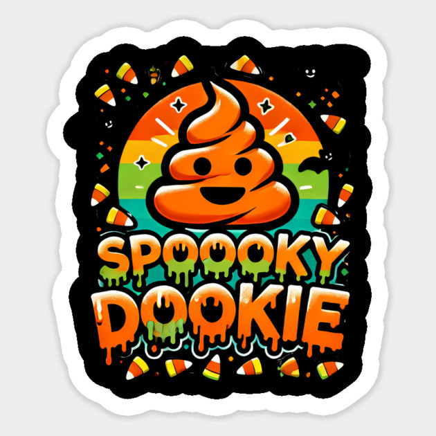 Funny Spooky Poo, Halloween Sticker by logiamerch