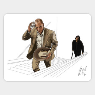 No Country for Walking Up Stairs Magnet