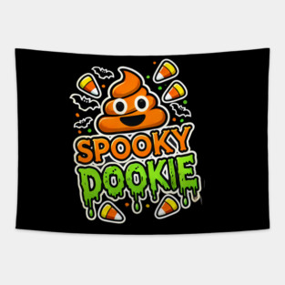 Funny Spooky Poo, Halloween Tapestry