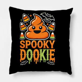 Funny Spooky Poo, Halloween Pillow