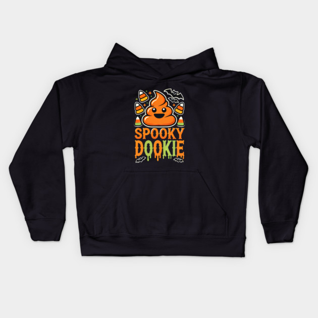 Funny Spooky Poo, Halloween Kids Hoodie by logiamerch