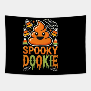 Funny Spooky Poo, Halloween Tapestry