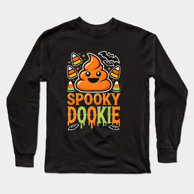 Funny Spooky Poo, Halloween Long Sleeve T-Shirt by logiamerch