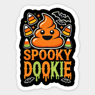 Funny Spooky Poo, Halloween Sticker