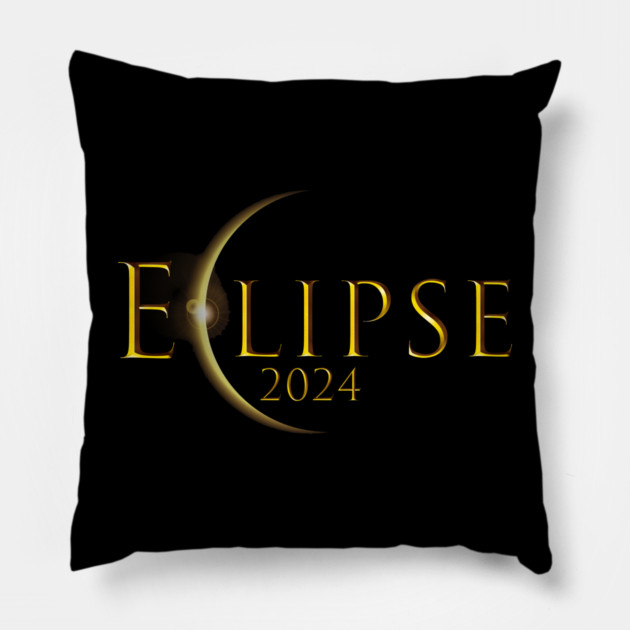 Eclipse 2024 Pillow by Db Printed