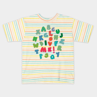 Love Me! alphabet tee Kids T-Shirt
