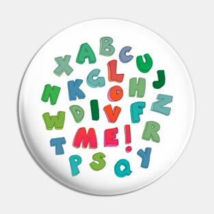 Love Me! alphabet tee Pin