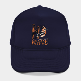 Animal Letters - H for Hoopoe - Cool Typographic Design Hat