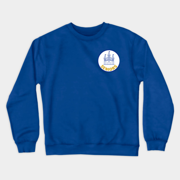 for Seniors Logo Royal Blue Default Crewneck Sweatshirt by DisneyForSeniors