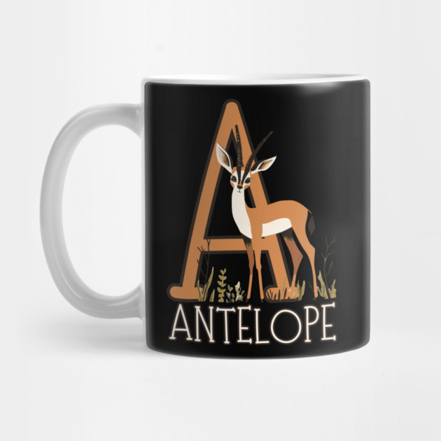 A for Antelope - Boho Style - Alphabet Animals by TuncGK
