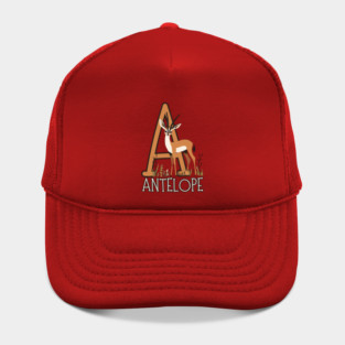A for Antelope - Boho Style - Alphabet Animals Hat