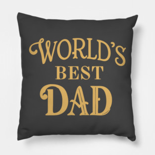 Word's Best Dad Pillow