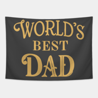 Word's Best Dad Tapestry