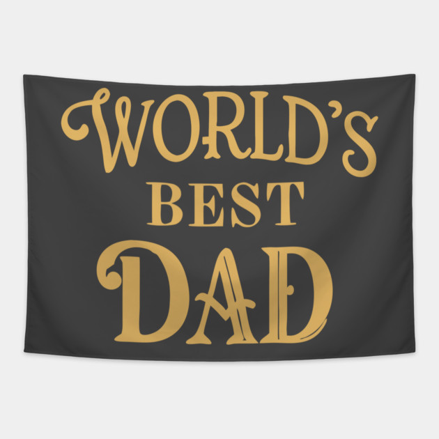 Word's Best Dad Tapestry by DonWillisJrArt