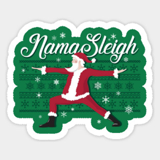 Christmas Yoga Shirt Sticker