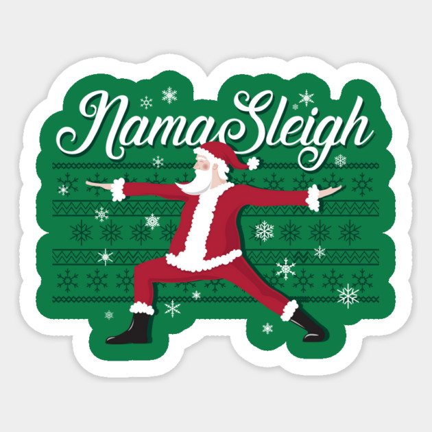 Christmas Yoga Shirt Sticker by stayfrostybro