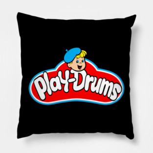 Play Drums Play Doh Style Desgin Pillow