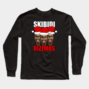 Skibidi Rizzmas Long Sleeve T-Shirt