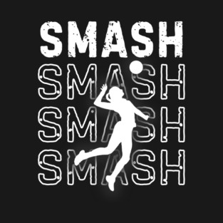 Volleyball Player Smash Distressed T-Shirt