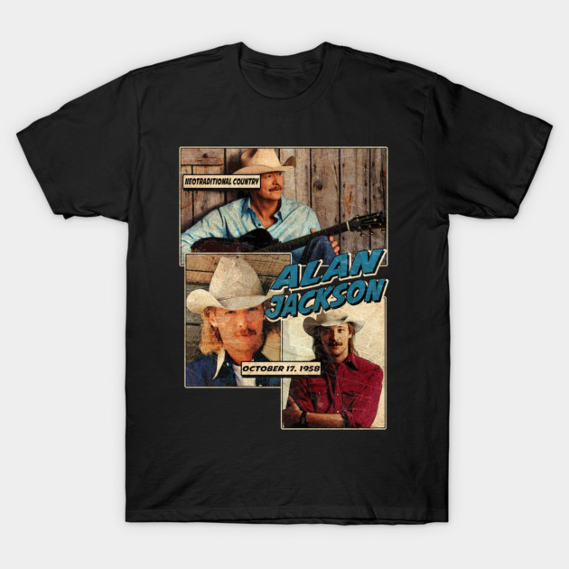 Alan Jackson / 80s Vintage Original Style / T-Shirt by MancaPst
