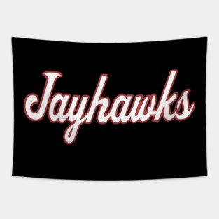 Vintage Jayhawks Script Tapestry