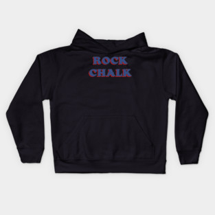 Retro Rock Chalk Kids Hoodie
