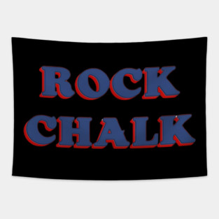 Retro Rock Chalk Tapestry