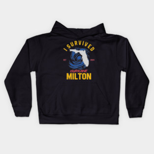 I-Survived-Hurricane-Milton Kids Hoodie