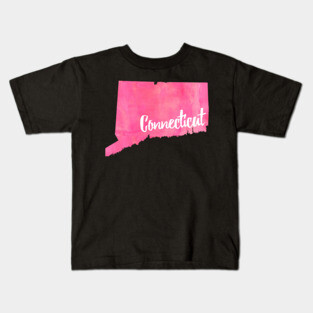 Pink Connecticut Kids T-Shirt