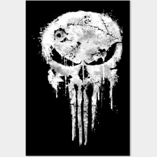 Ultra Castigador calavera desgarrado Posters and Art