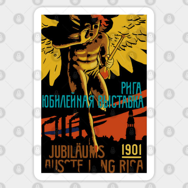 Vintage Theater Poster - Russian Musical - 1900's Retro Sticker by TuncGK