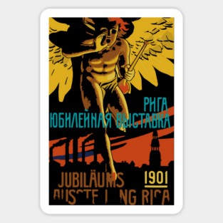 Vintage Theater Poster - Russian Musical - 1900's Retro Magnet