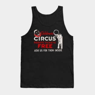Vintage Circus Poster - Free Tickets for Children - Retro Graphic Design Tank Top