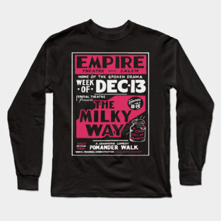 Vintage Theater Poster - The Milky Way - 1930's Retro Long Sleeve T-Shirt