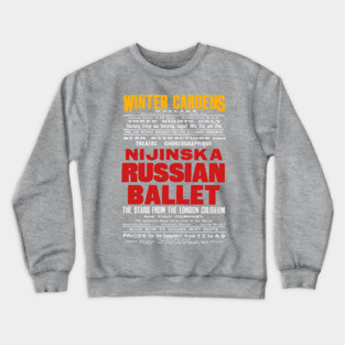 Vintage Exhibition Poster - Ballet Nijinska Dancing - 1900's Retro Crewneck Sweatshirt