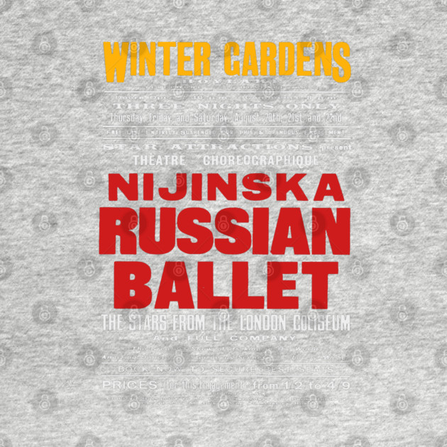 Vintage Exhibition Poster - Ballet Nijinska Dancing - 1900's Retro by TuncGK