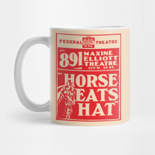 Vintage Theater Poster - Horse Eats Hat - 1930's Retro Mug